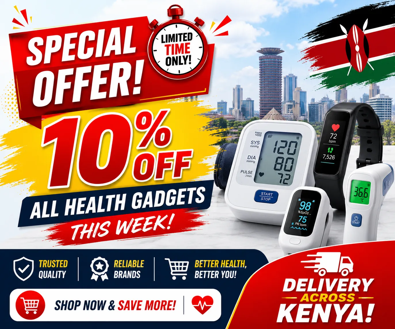 Health Gadgets 10% Off Promotion — New Age Wellness Solutions Kenya